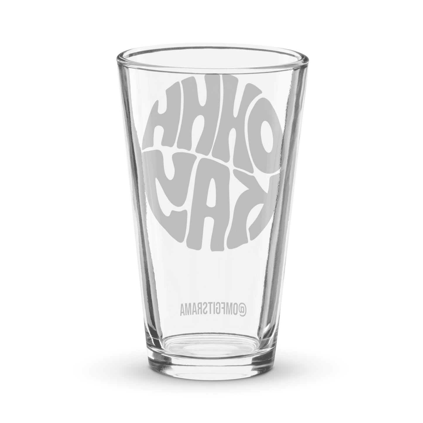 OHHHKAY Black Logo Pint Glass!