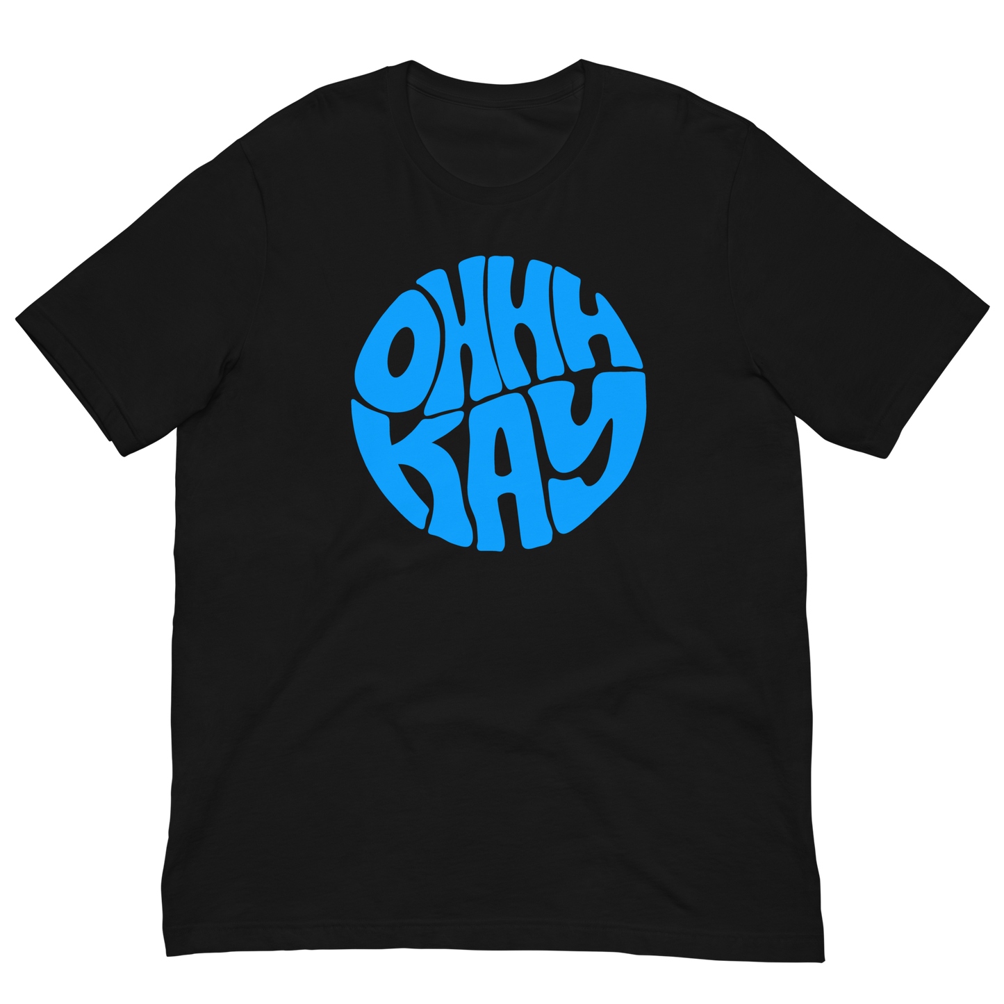 OHHHKAY Logo Black/Blue T-Shirt!