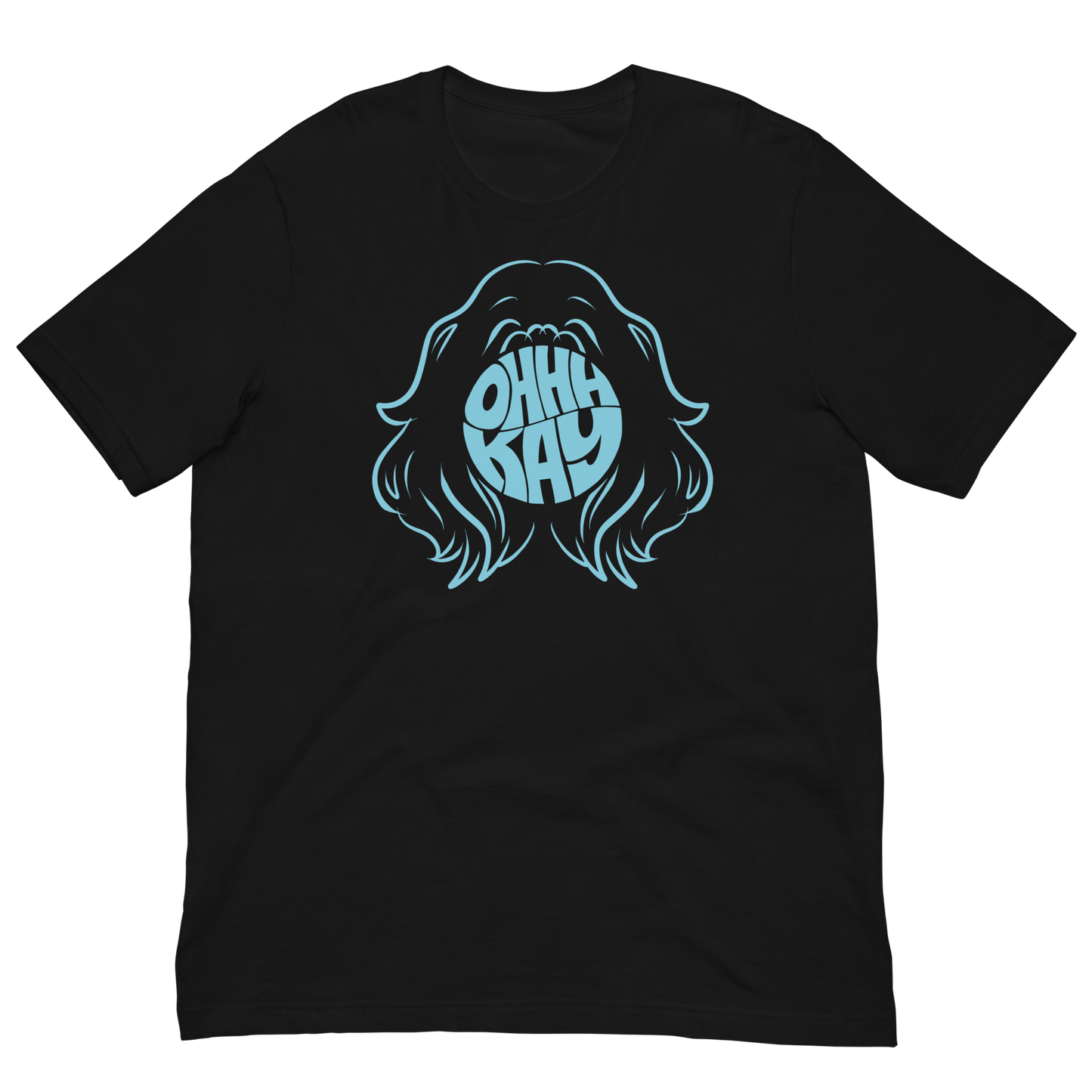 OHHHKAY Wig Black/Blue T-Shirt!